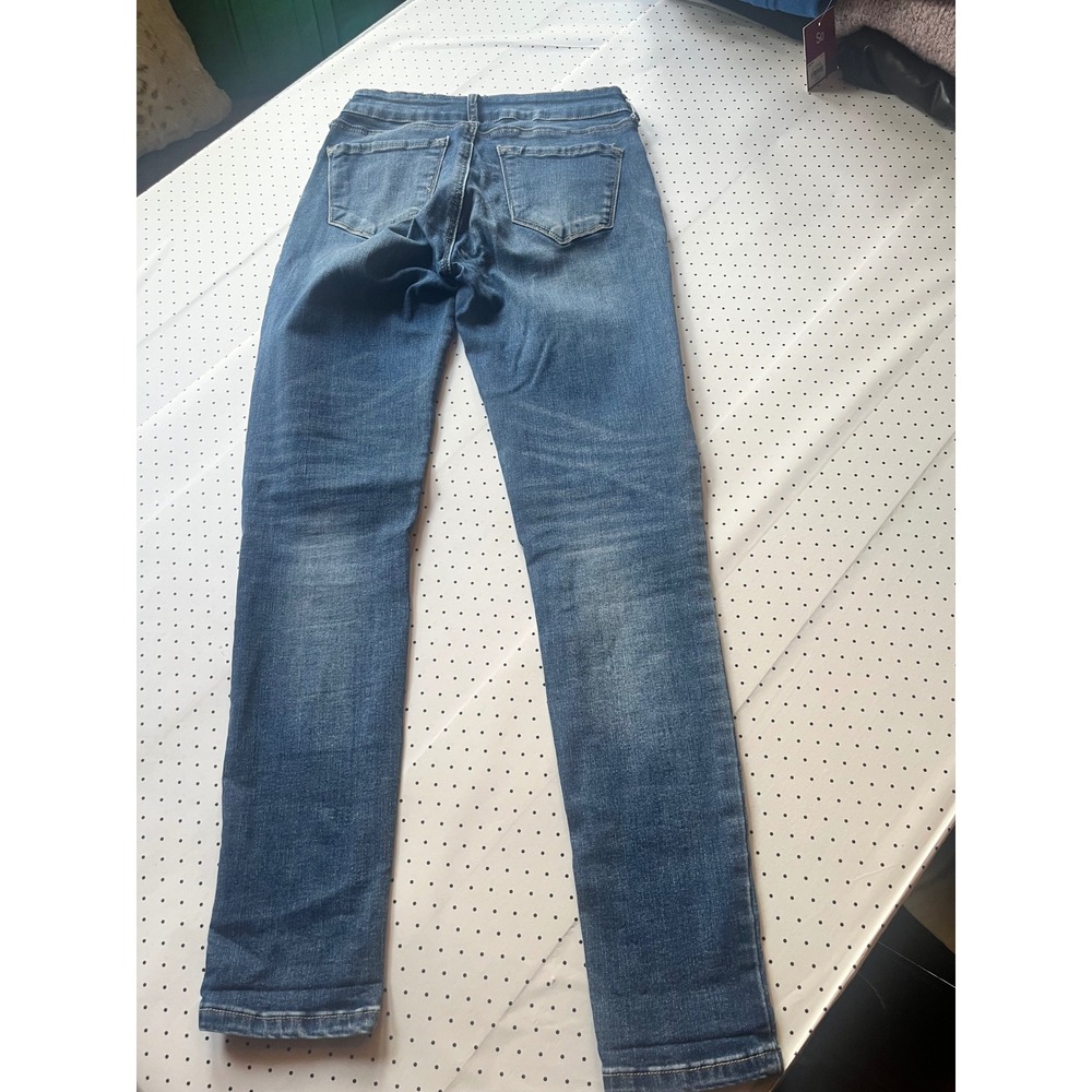 KanCan Womens Mid Rise Skinny Jeans Medium Wash Stretch KC11214CHD Size 5/26 - Picture 9 of 9
